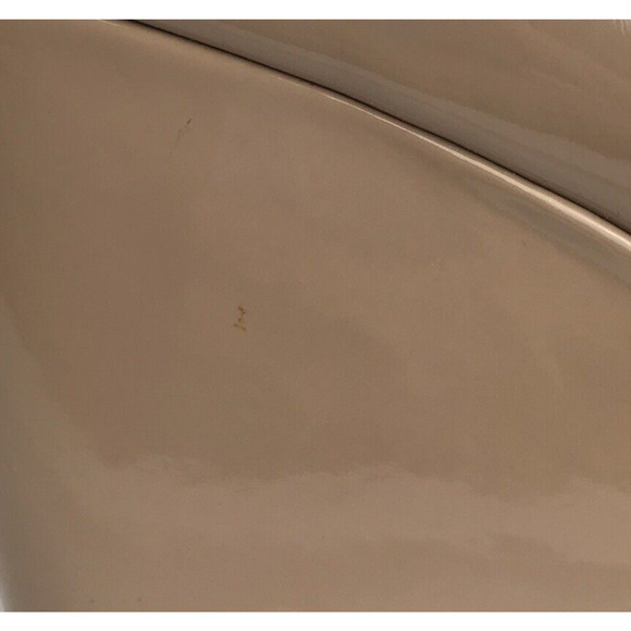 CL By Laundry Nima Wedge Pump Cream Nude Patent Faux Leather US 7W EU 37.5W Wide - Picture 7 of 15